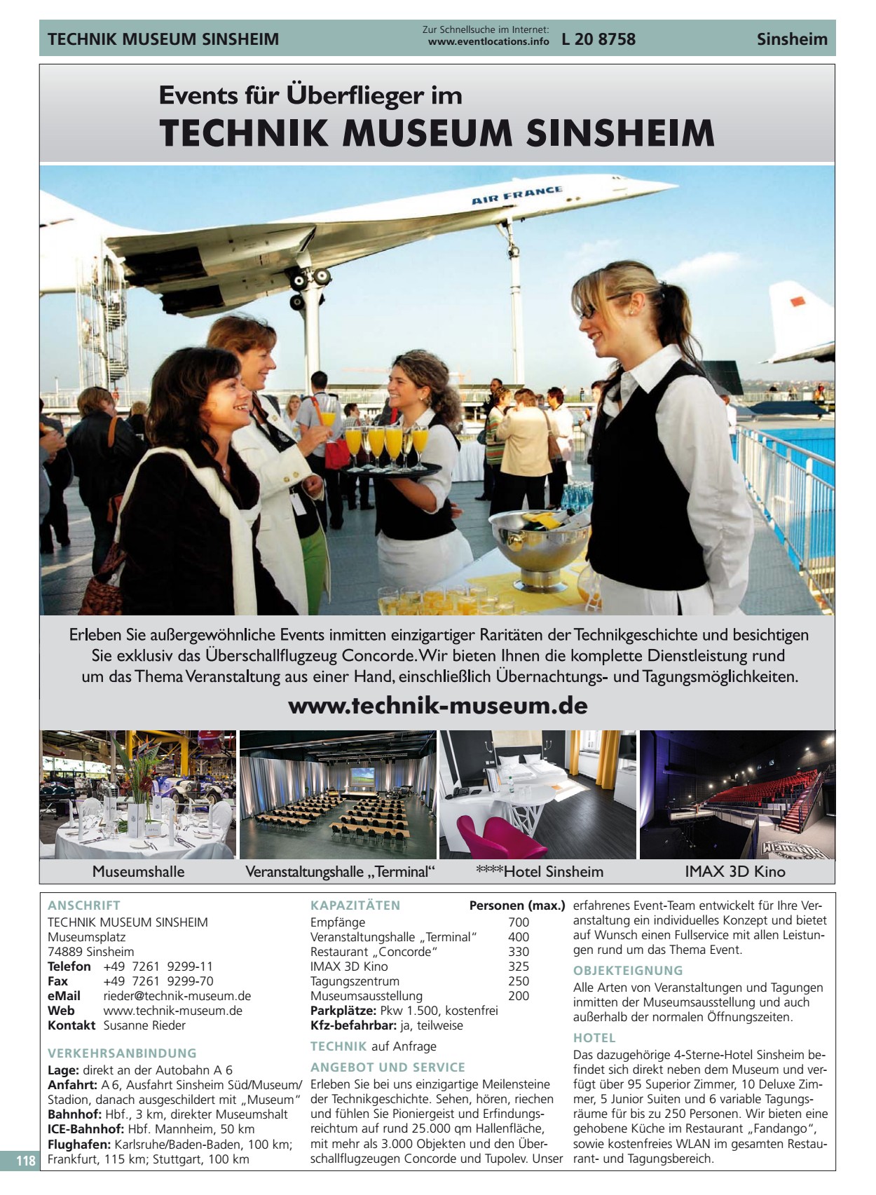 MUSEUM SINSHEIM wwwtechnik-museumde