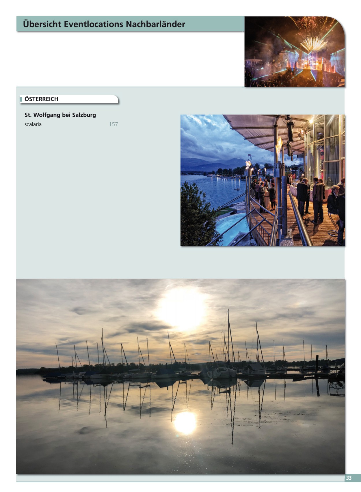 &Uuml;bersicht Eventlocations Nachbarl&auml;nder
