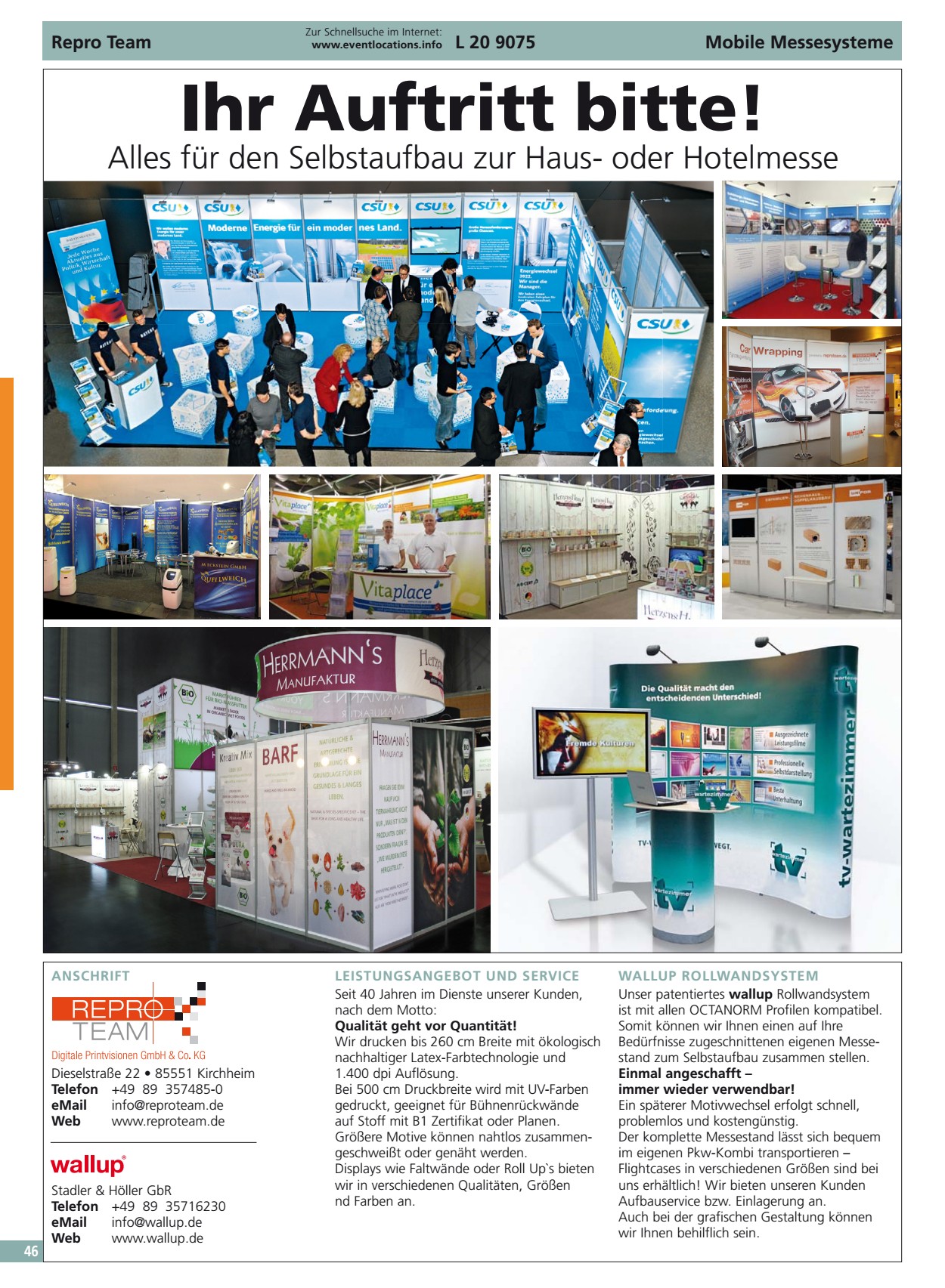 Auftritt bitte Repro