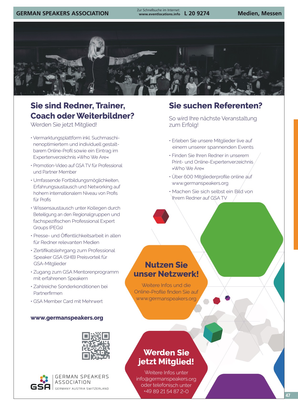 suchen Referenten Redner