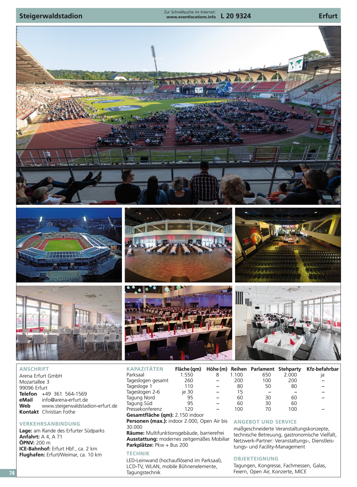 Steigerwaldstadion Erfurt ÖPNV