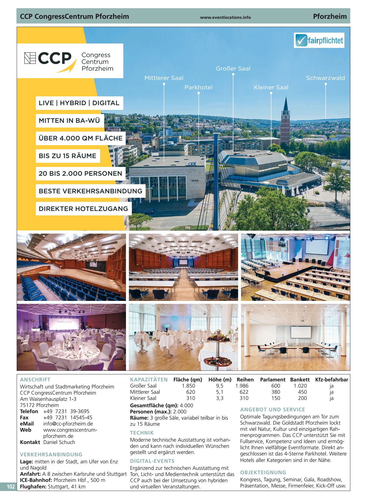 CongressCentrum Pforzheim DIGITAL-EVENTS
