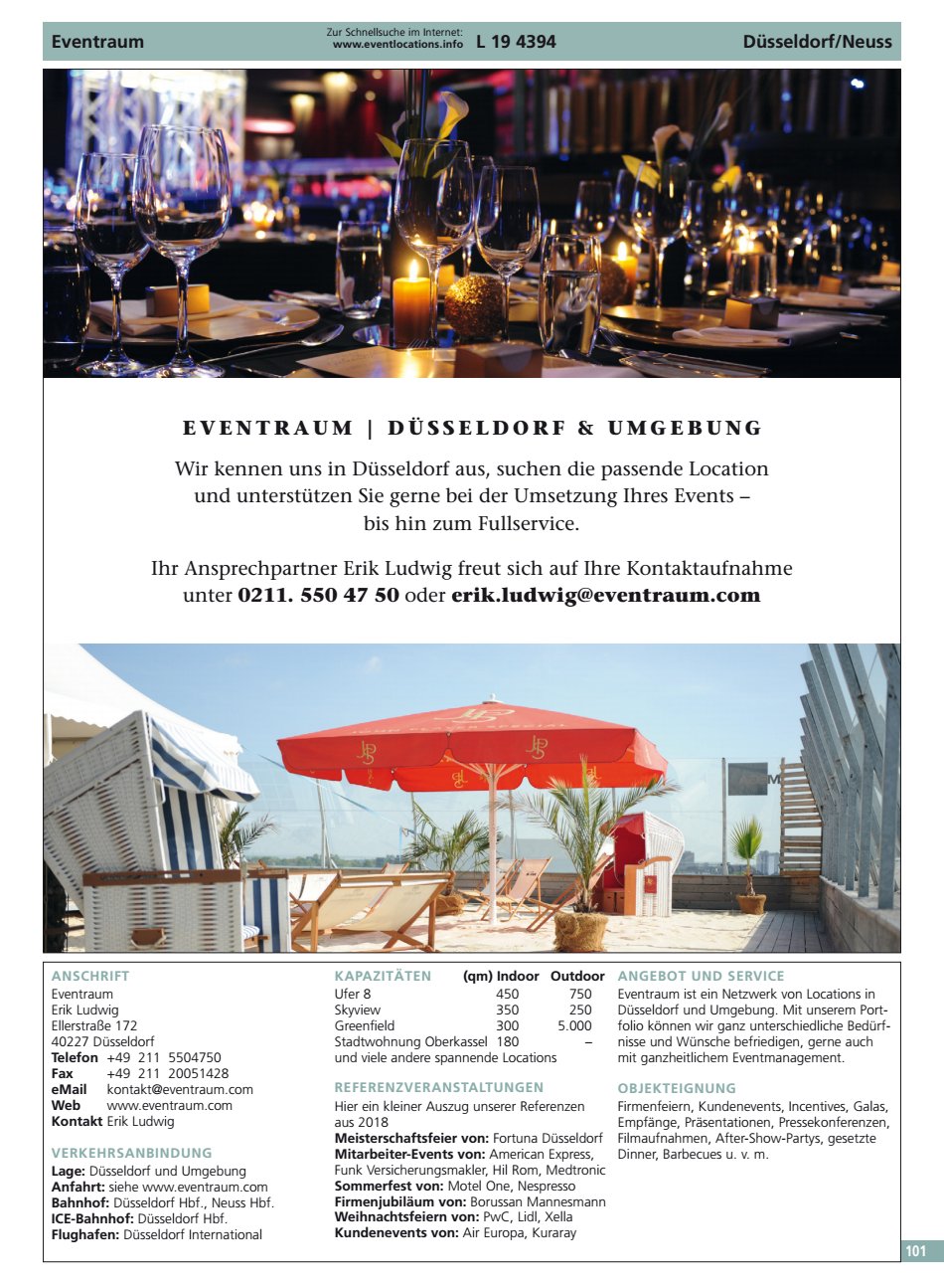 erikludwigeventraumcom Eventraum D&uuml;sseldorfNeuss