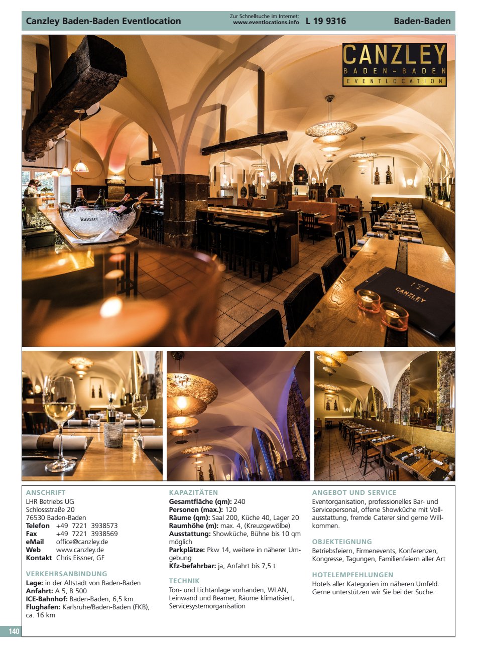 Canzley Baden-Baden Eventlocation