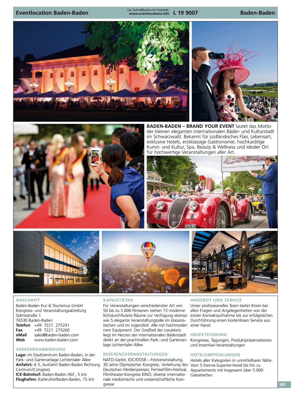 Eventlocation Baden-Baden BADEN-BADEN