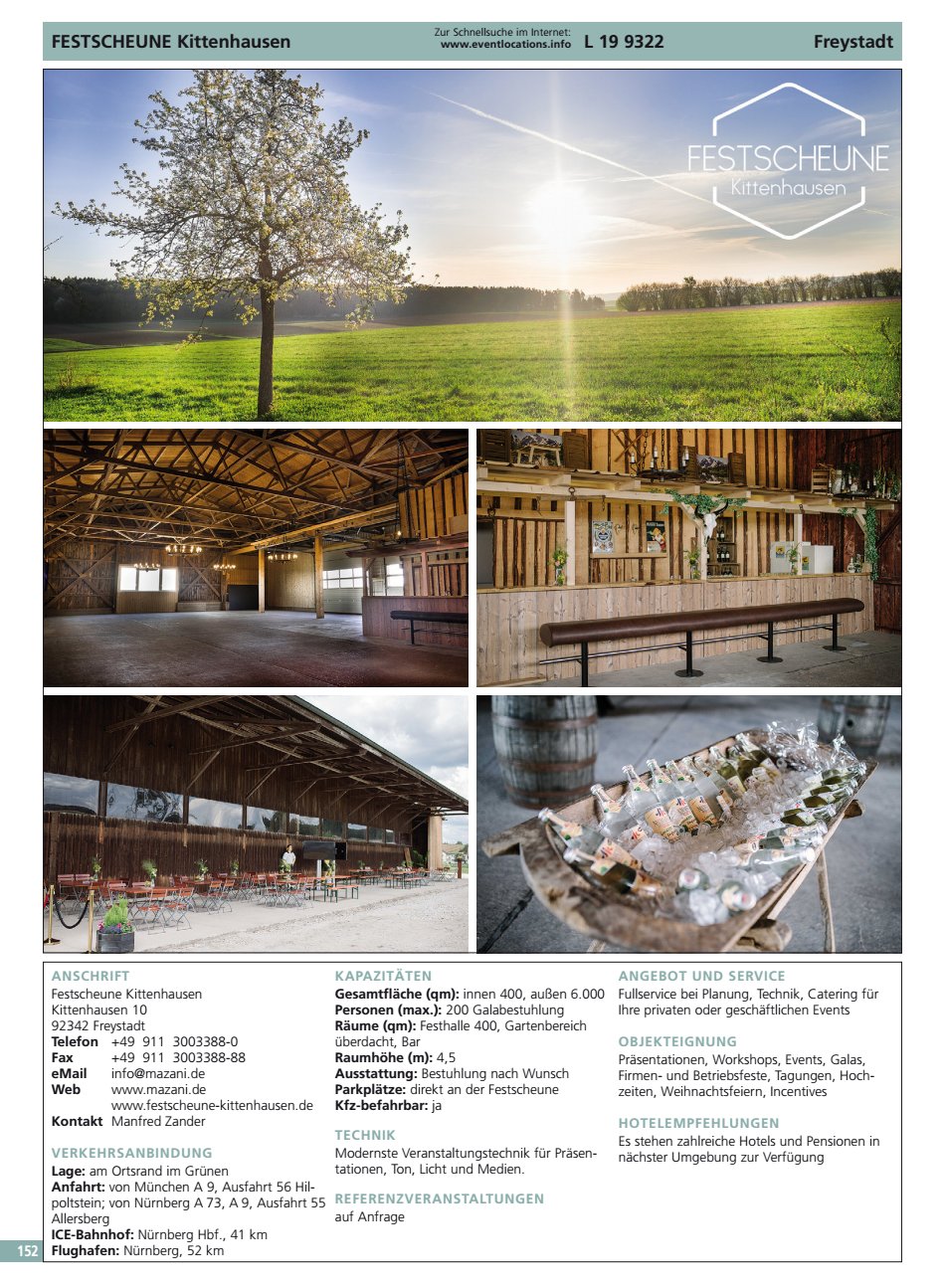 FESTSCHEUNE Kittenhausen Freystadt