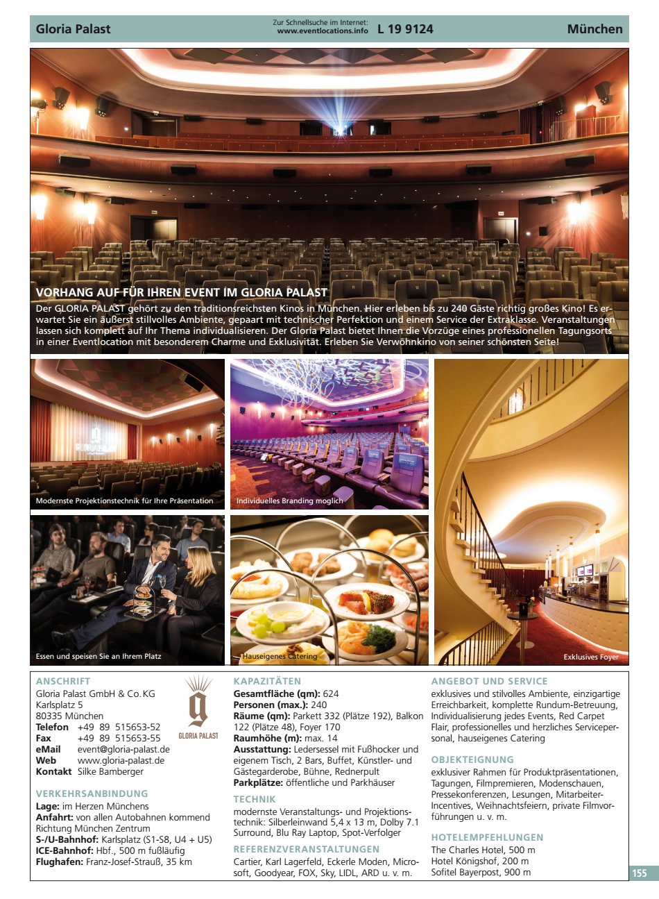 Gloria Palast M&uuml;nchen