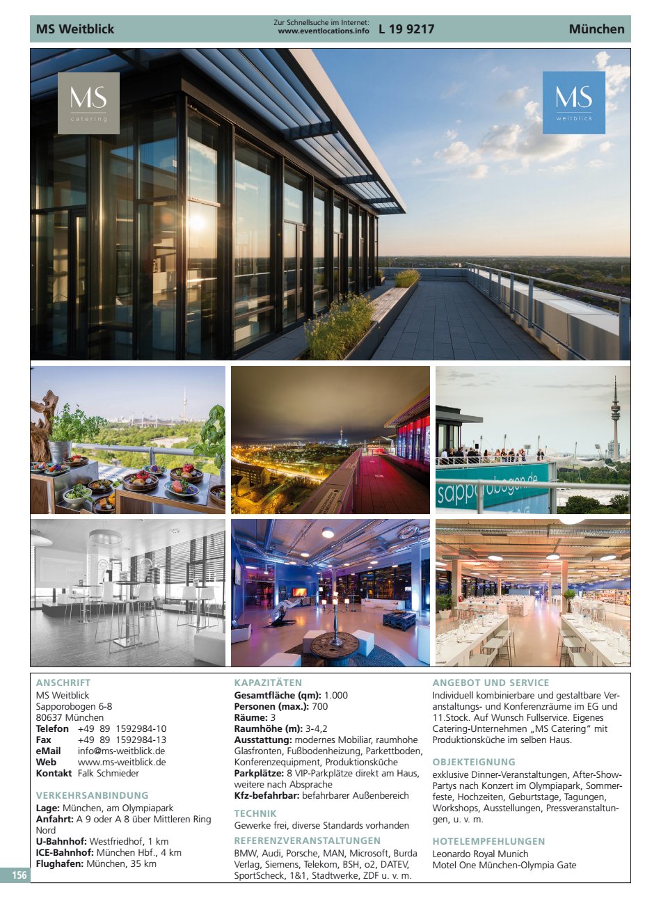 Weitblick M&uuml;nchen ANSCHRIFT