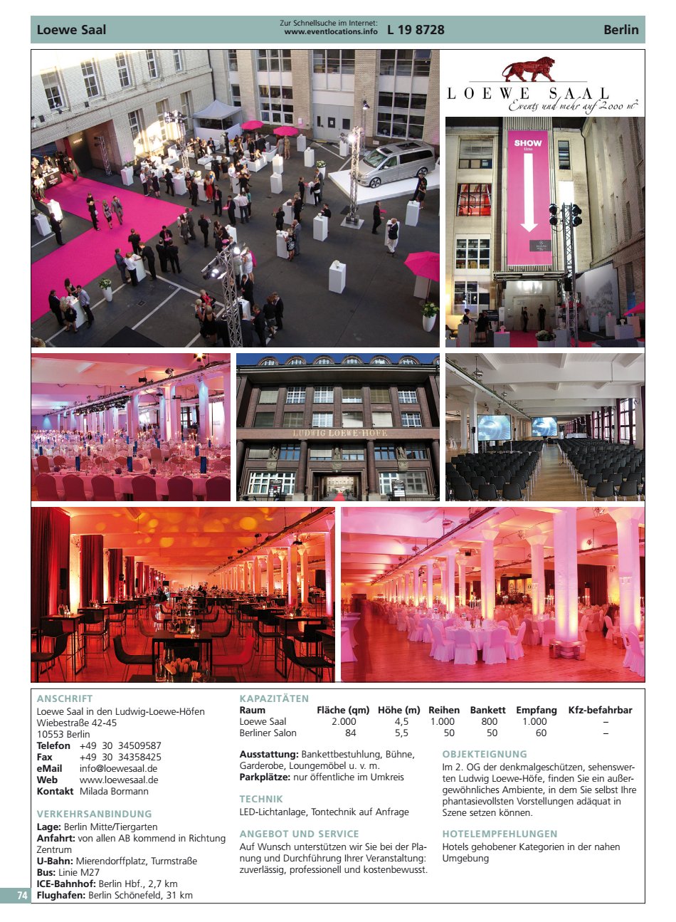 Loewe Saal Berlin