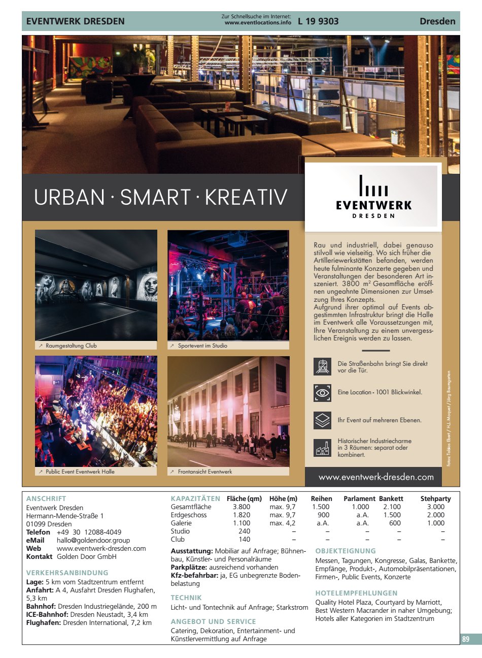 EVENTWERK DRESDEN Dresden